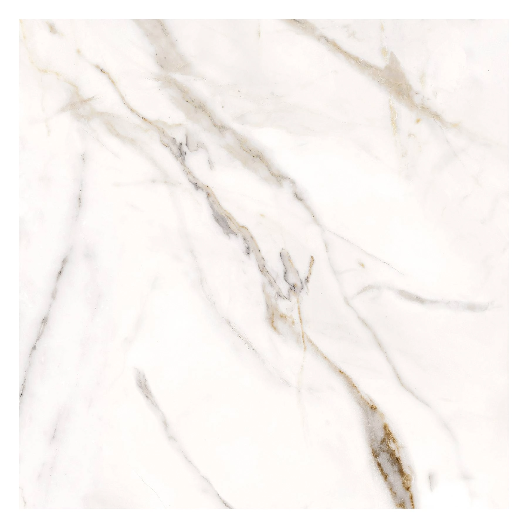 Porcelanato Marmorizado Polido Borda Reta Interno 71x71cm P71452 Branco Embramaco