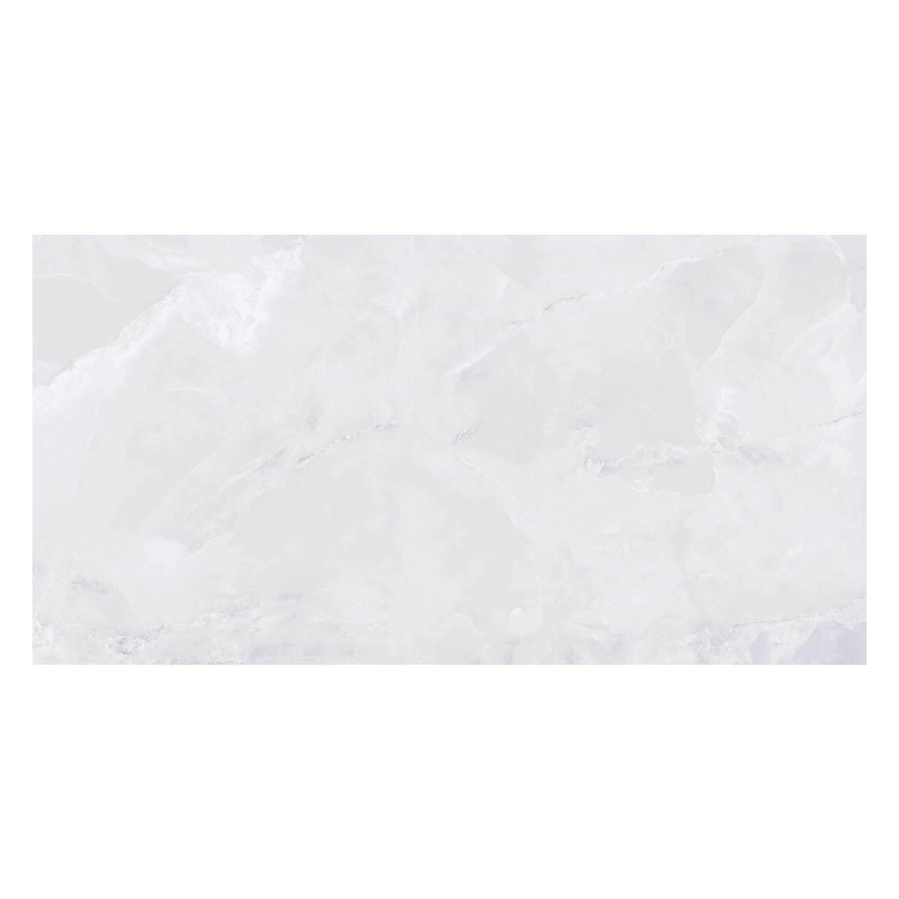 Porcelanato Marmorizado Polido Borda Reta Interno 94x184cm P98700 Branco Embramaco