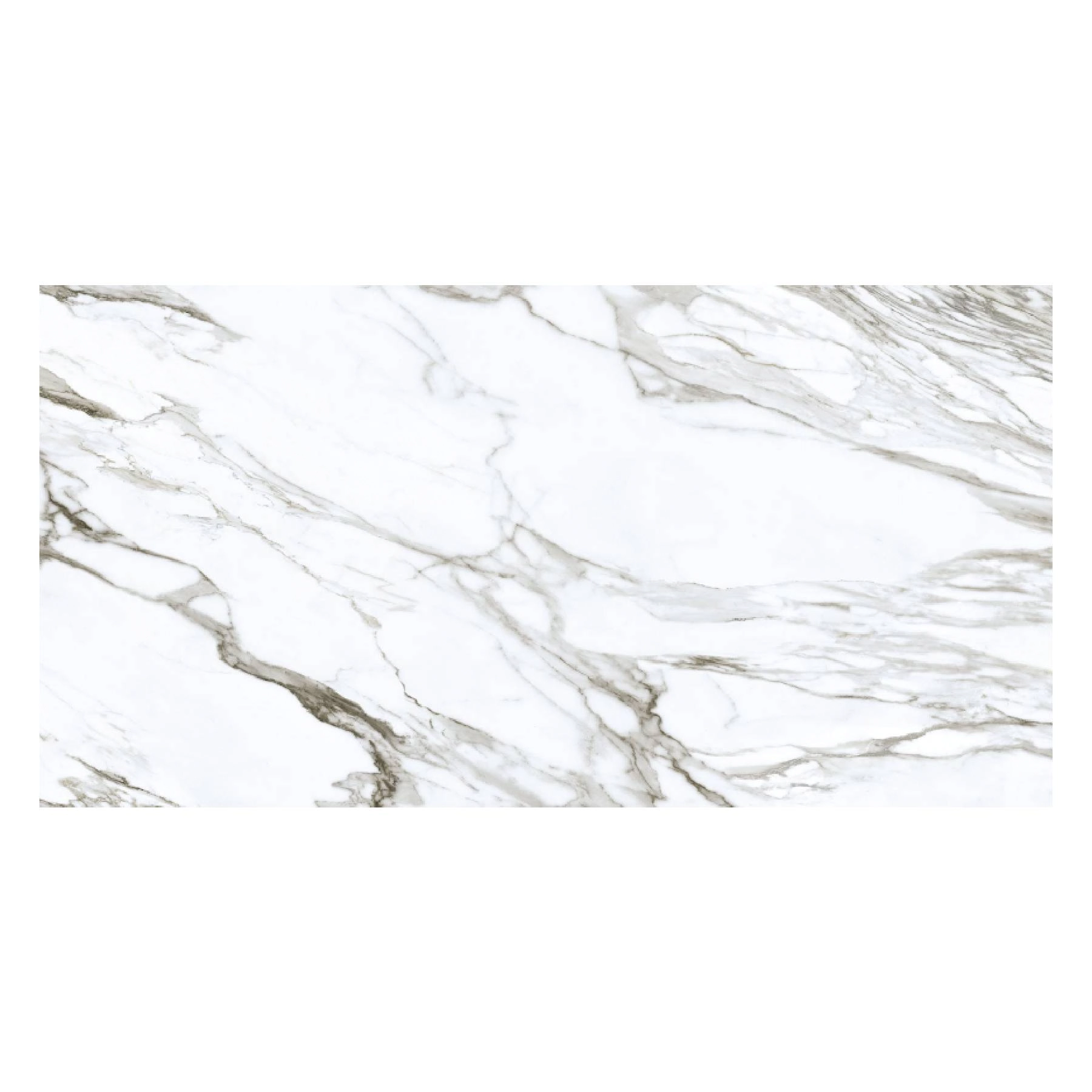 Porcelanato Marmorizado Polido Borda Reta Interno 94x184cm P98701 Branco Embramaco