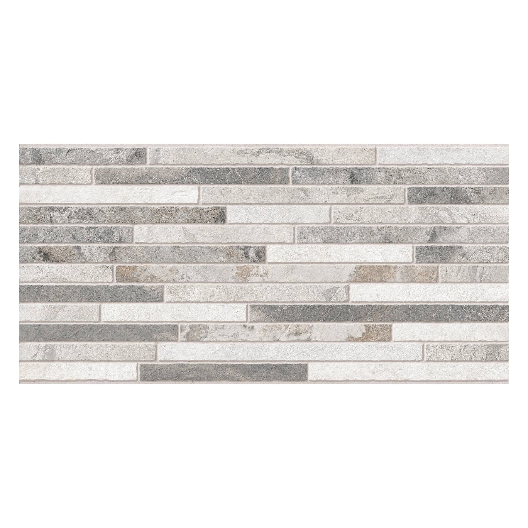 Revestimento Fosco 38x76cm Filetto Gray Embramaco