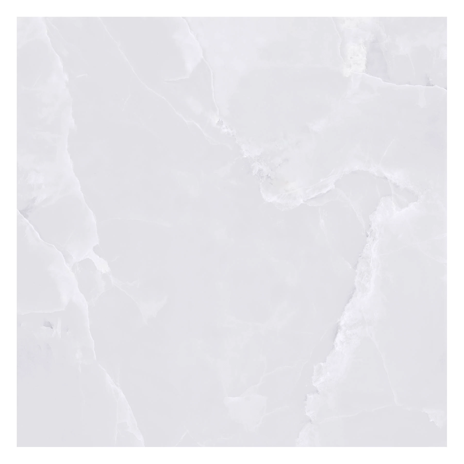 Porcelanato Marmorizado Acetinado Borda Reta Interno 123x123cm 73012 Branco Embramaco