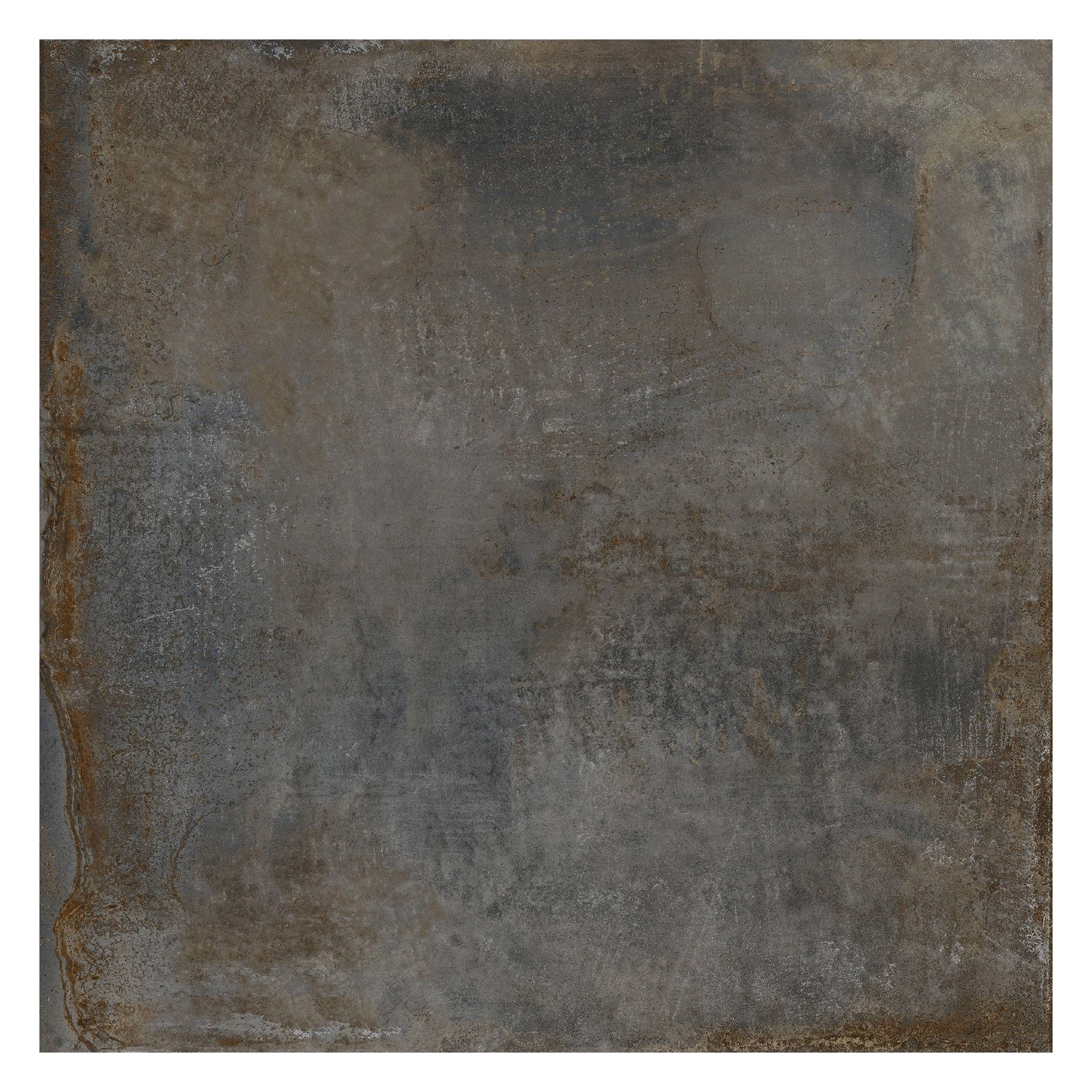 Porcelanato Decorado Acetinado Borda Reta Interno 123x123cm 73015 Preto e Marrom Embramaco