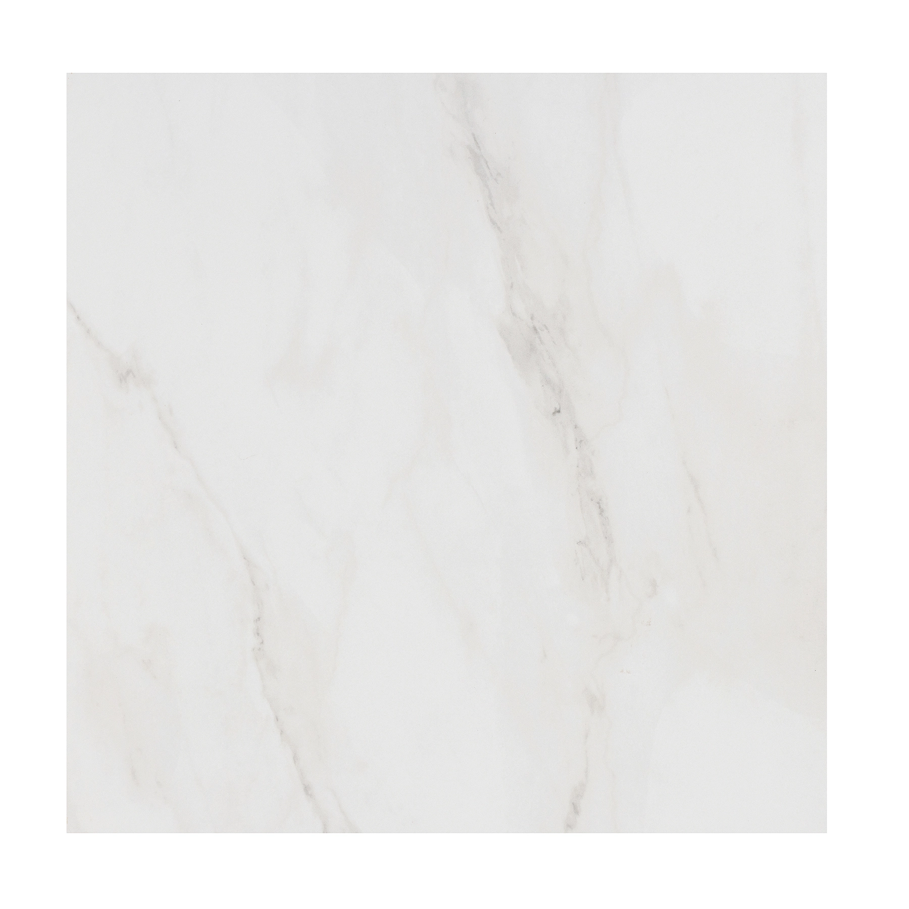 Piso Cerâmico Marmorizado Brilhante Borda Reta Interno 60x60cm Carrara Cristal Embramaco
