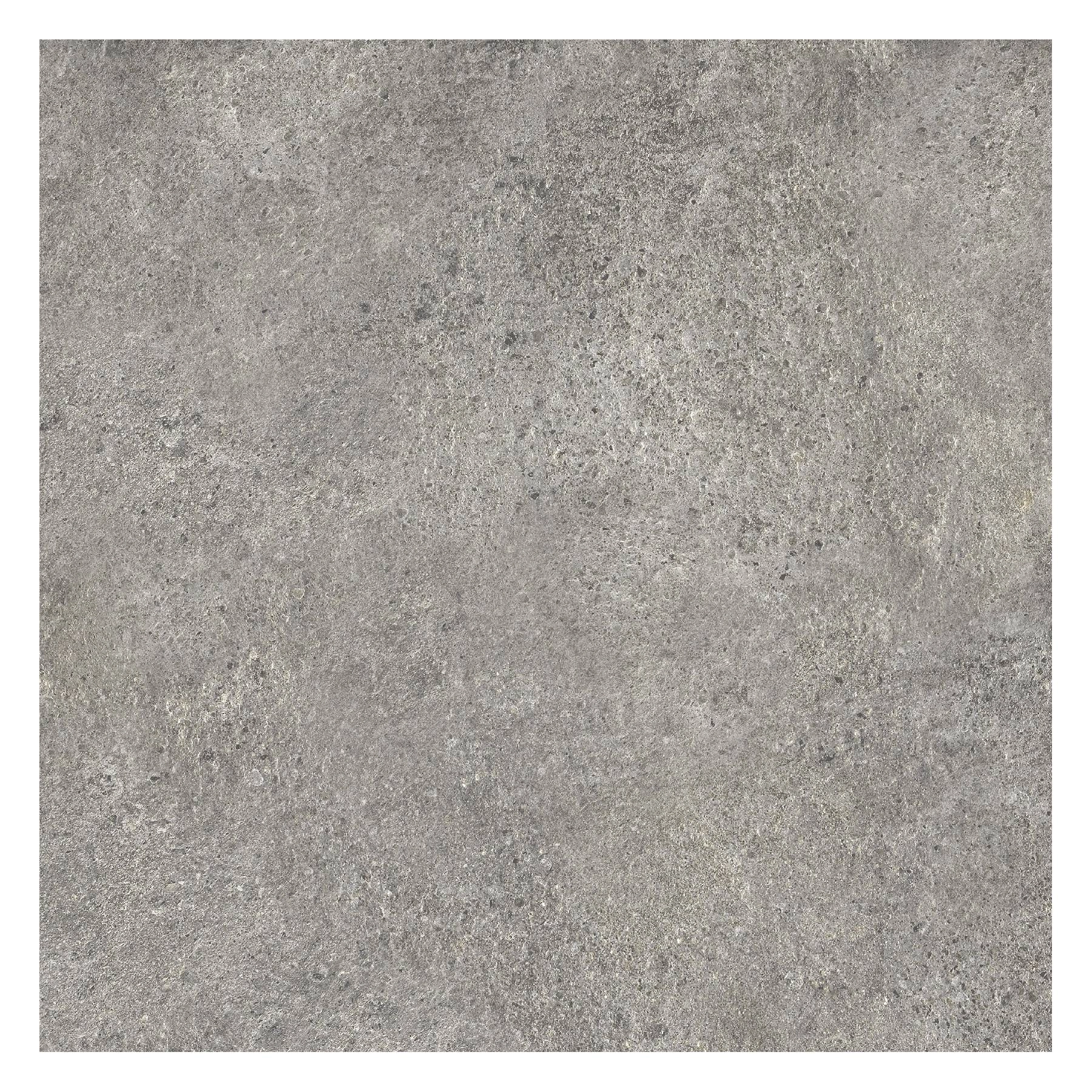 Piso Cerâmico Pedra Borda Reta Externo 60x60cm Basaltina Gray Embramaco