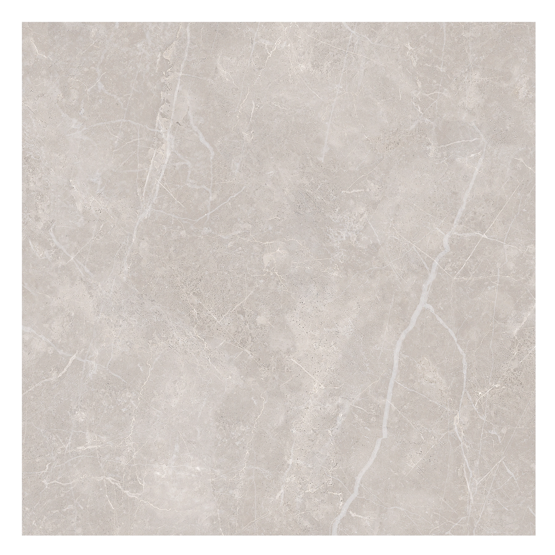 Porcelanato Cimentício Acetinado Borda Reta Interno 61,8x61,8cm Marmo Palladio Gris DP61103 Decore