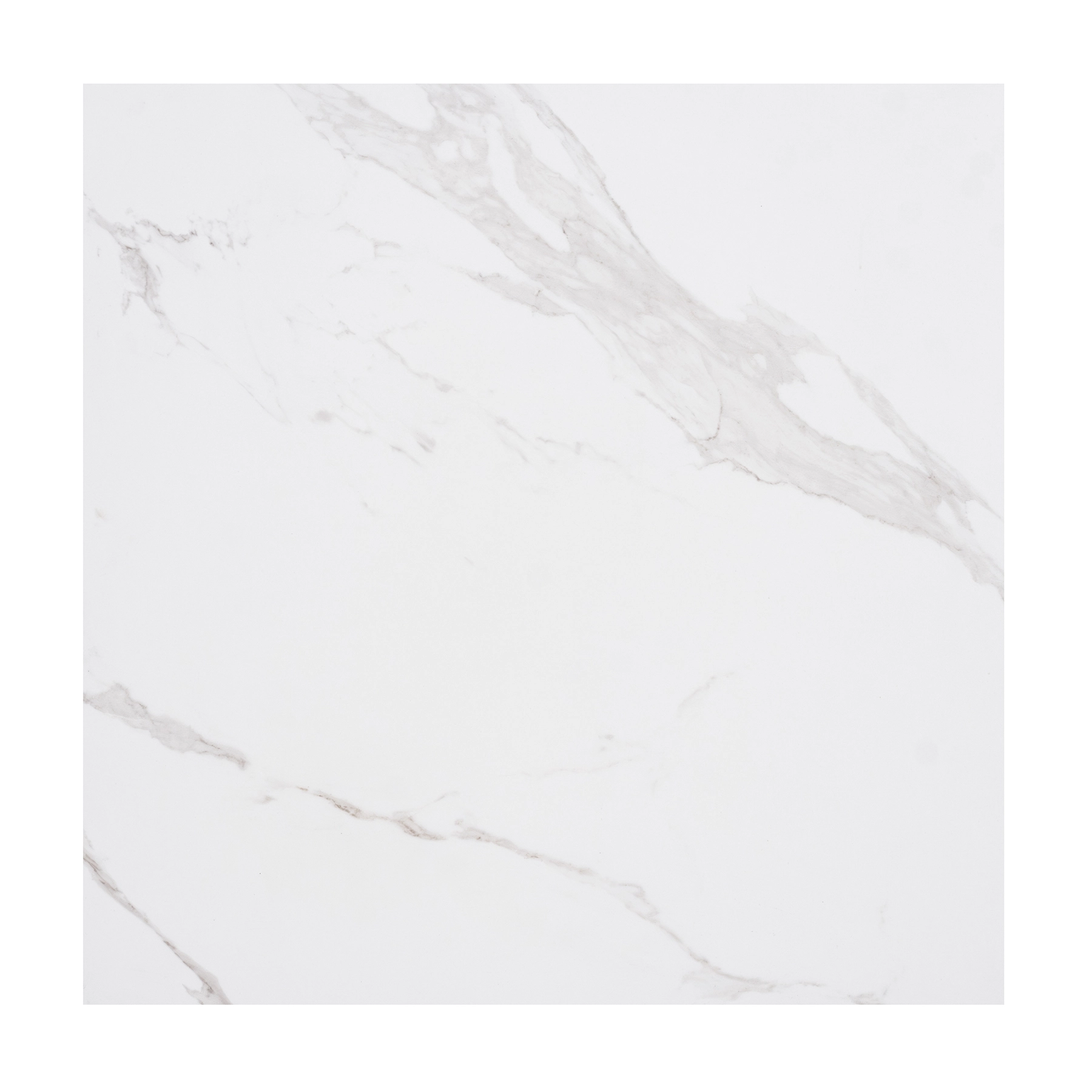 Porcelanato Marmorizado Acetinado Borda Reta Interno 83x83cm Rimini Carrara Plus Decore
