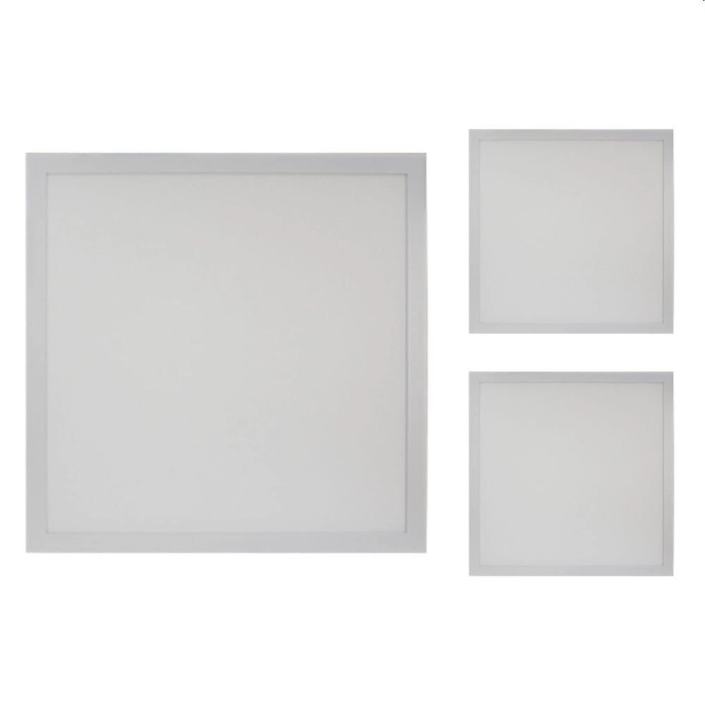 3 Painel De Led Blumenau Quadrado De Embutir 32w Bivolt 3000k Luz Amarela