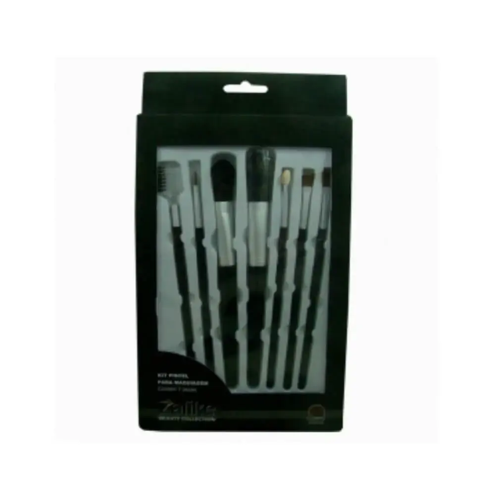 Kit De Pincéis Para Maquiagem Zalike Com 07 Unidades Ref: 828