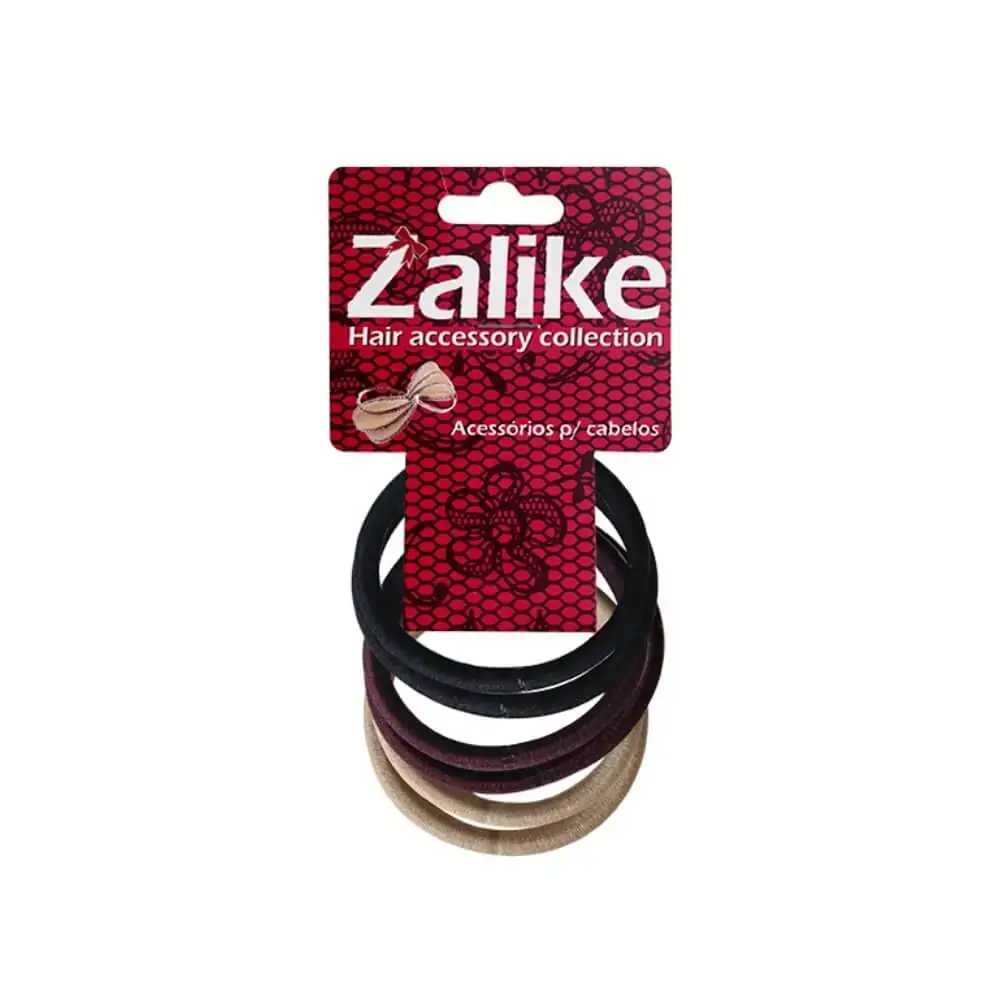 Elástico Para Cabelos Zalike Hair Com 06 Unidades Ref:207