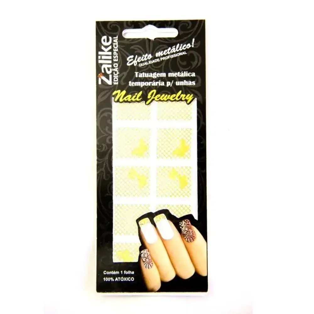 Tatoo P/unha Zalike Metal Nail