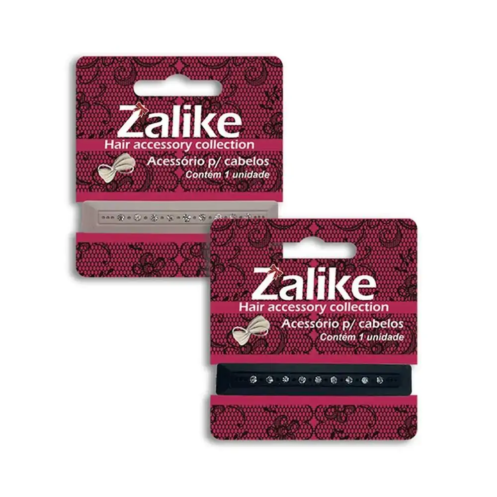 Presilha/fivela Cabelo Zalike Com Strass Pequena 2c