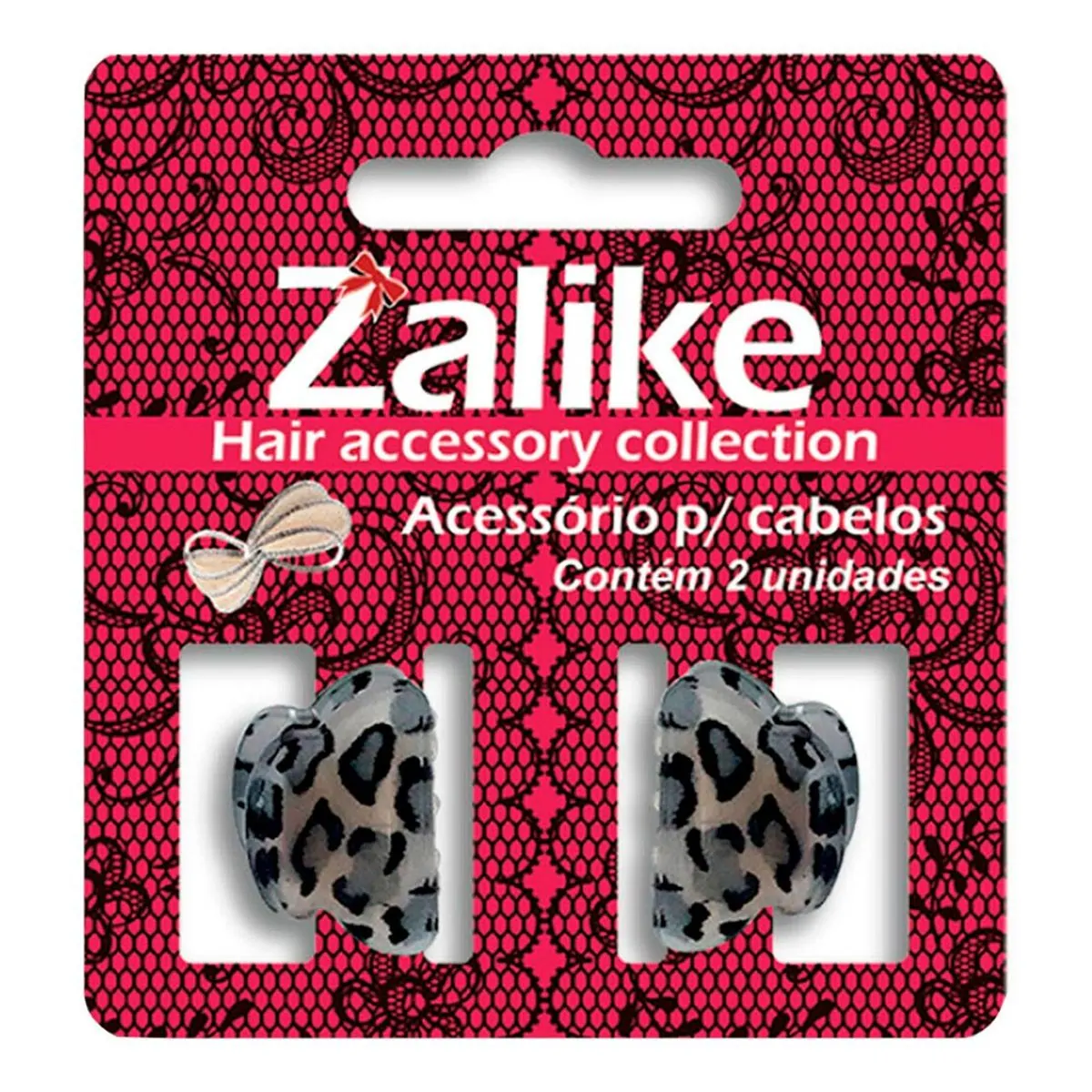 Piranha Zalike Acril Mini Animal Print 2cm 2un
