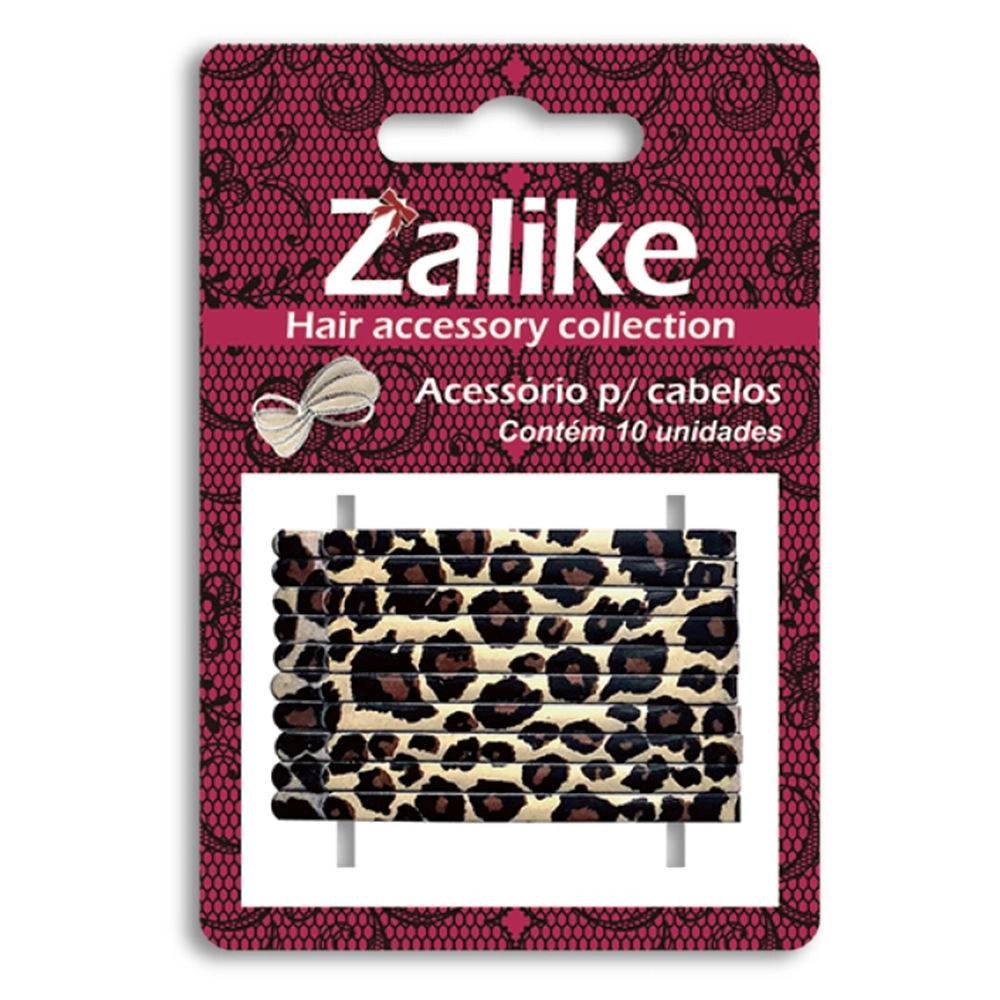 Grampo P/cabelo Zalike Liso Estampado 10 Un