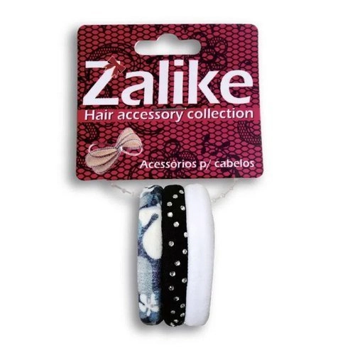 Elastico P/cabelo Zalike Elastico S/ Emenda Shinning 3 Un Com 3