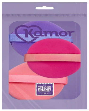 Esponja P/maquiagem Kamor Air Cushion Latex Free 1un