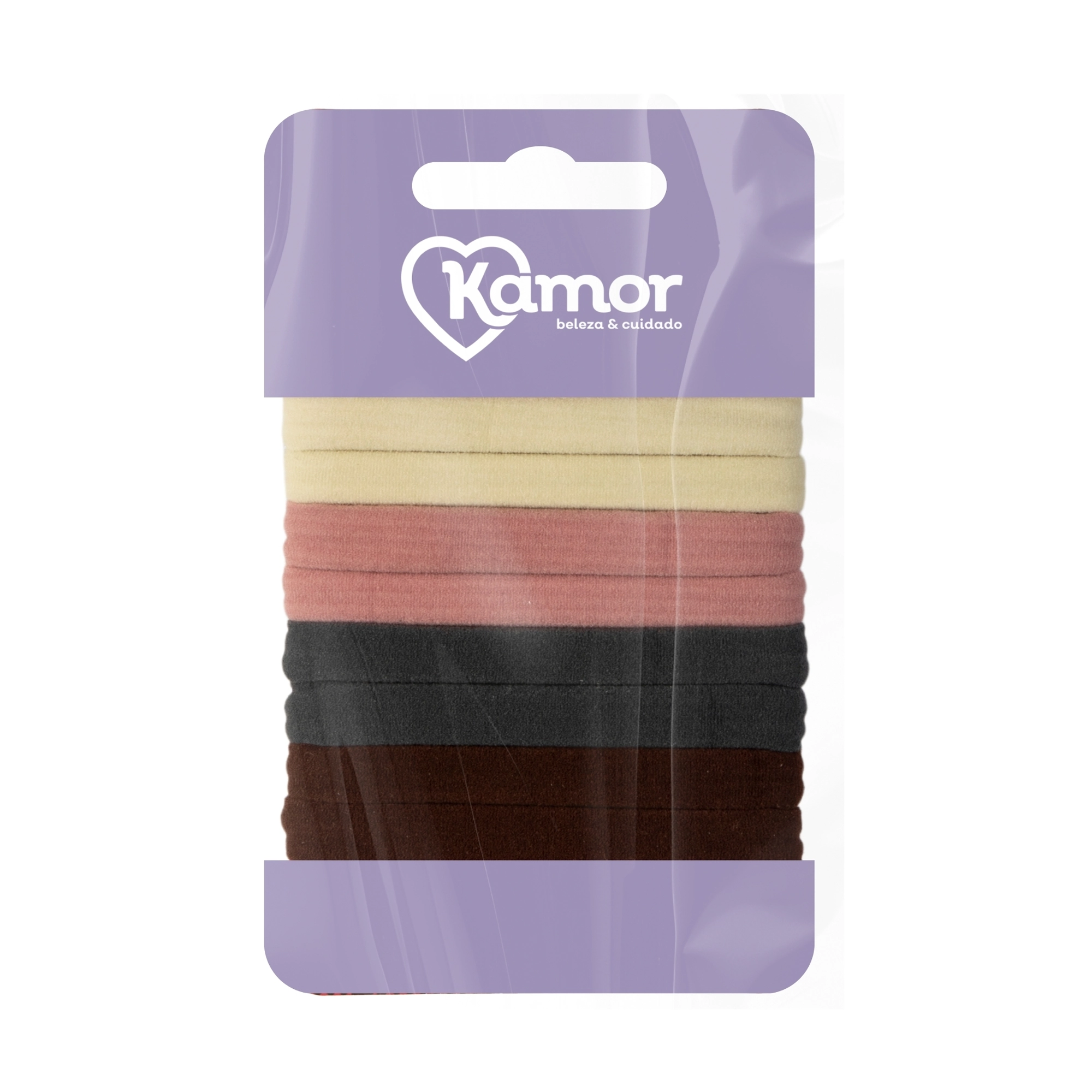Elastico P/cabelo Kamor Basico Silk C/8un
