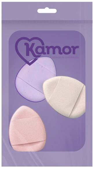 Mini Esponja P/maquiagem Kamor C/3un