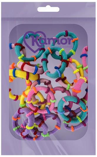 Elastico P/cabelo Kamor Lirio C/20un