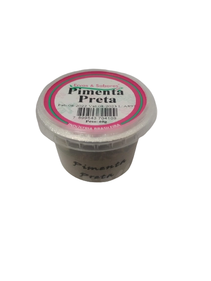 Pimenta Preta Ervas E Sabores Moida 40g