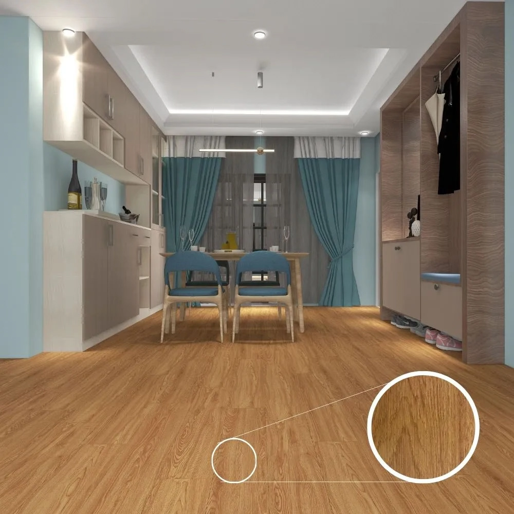Piso Vinilico Clicado Rígido Amadeirado 4mm Caixa Com 1,64 M²