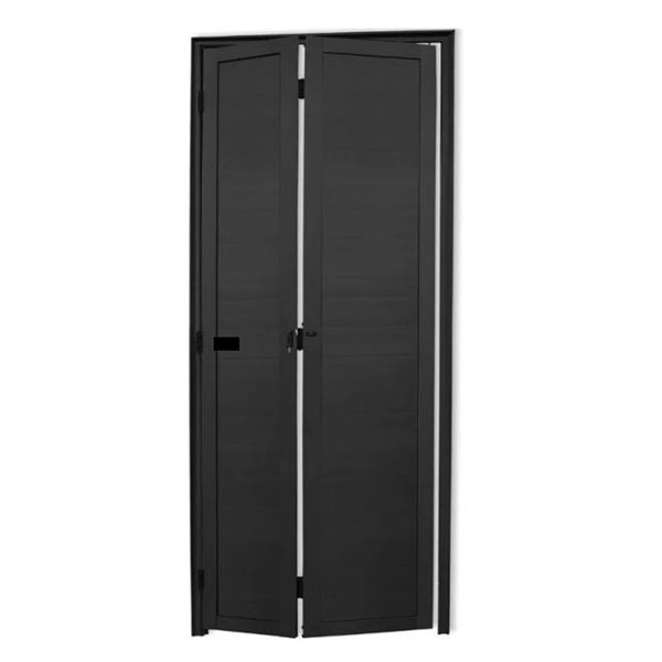 Porta Camarão Lambril Aluminio Preto C/trinco 2,10x0,70 Lado Esquerdo