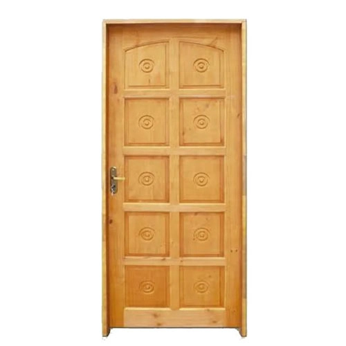 Porta De Madeira Maciça Torneada Completa 2.15x0.86 Lado Esquerdo