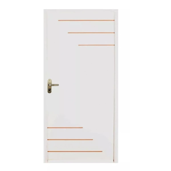 Porta De Madeira Branca Milano 2,10x0,80 Lado Direito
