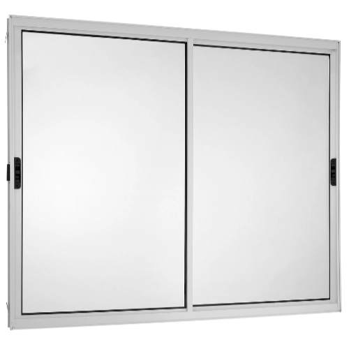 Janela Vitro 2 Folhas Móveis 1,20x1,50 Alumínio Branco S/g