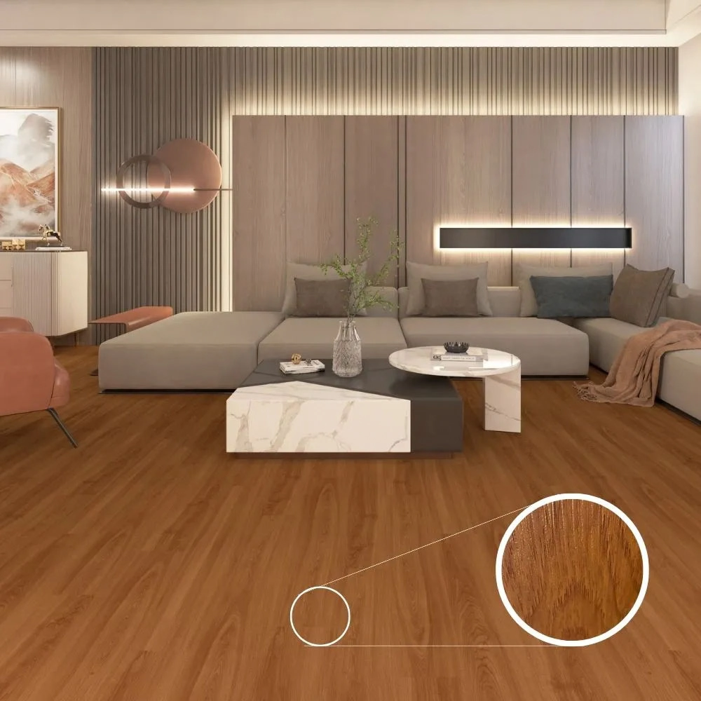 Piso Vinilico Autocolante Angelim 2mm Caixa Com 3,34 M²