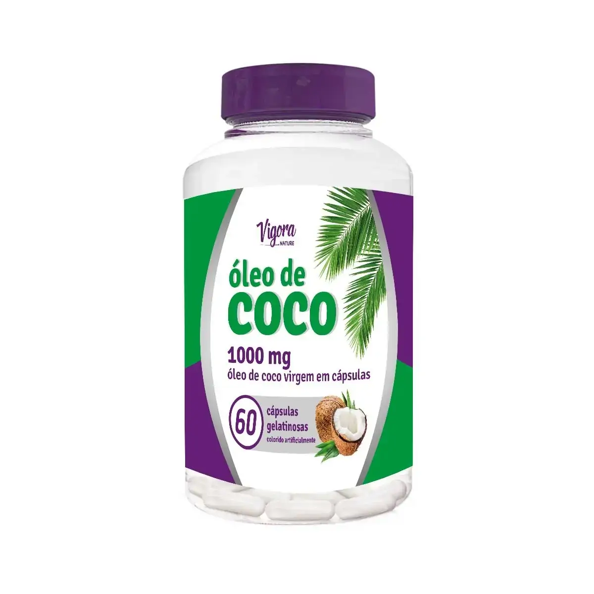 N Vigora Nature Oleo Coco 60 Caps / Gen Oleo Coco