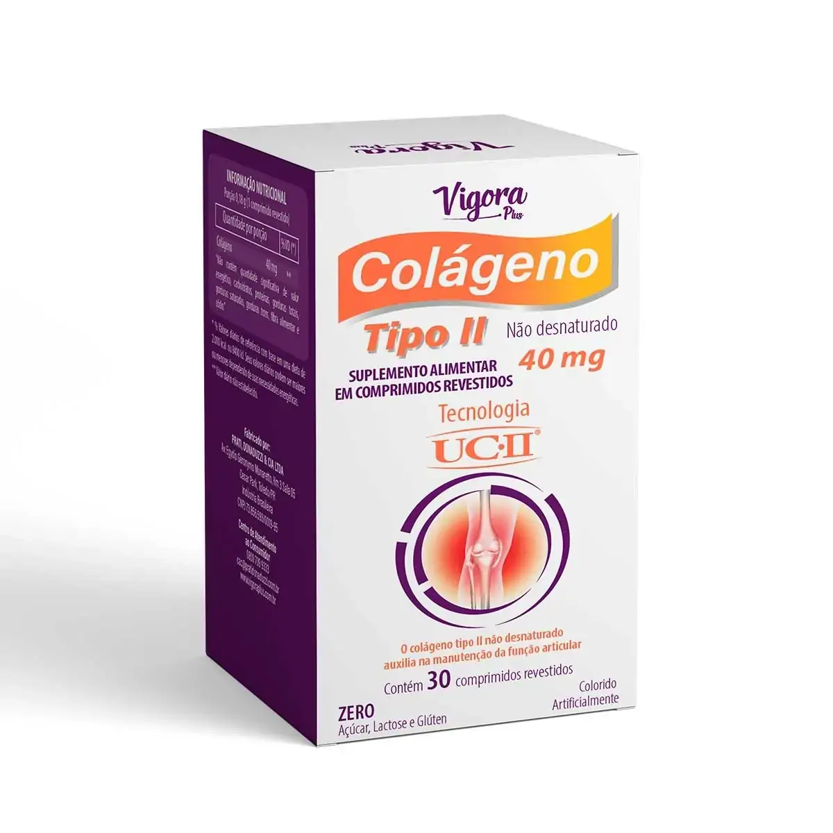 Vigora Plus Colageno Tipo Ii 40mg 30 Cps/ Frasco
