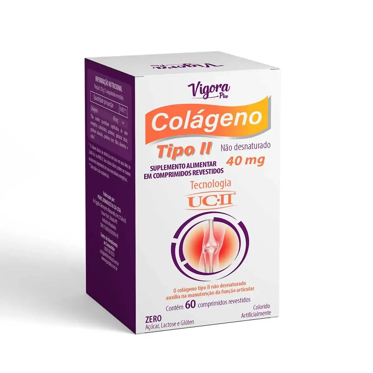 Vigora Plus Colageno Tipo Ii 40mg 60 Cps/ Frasco