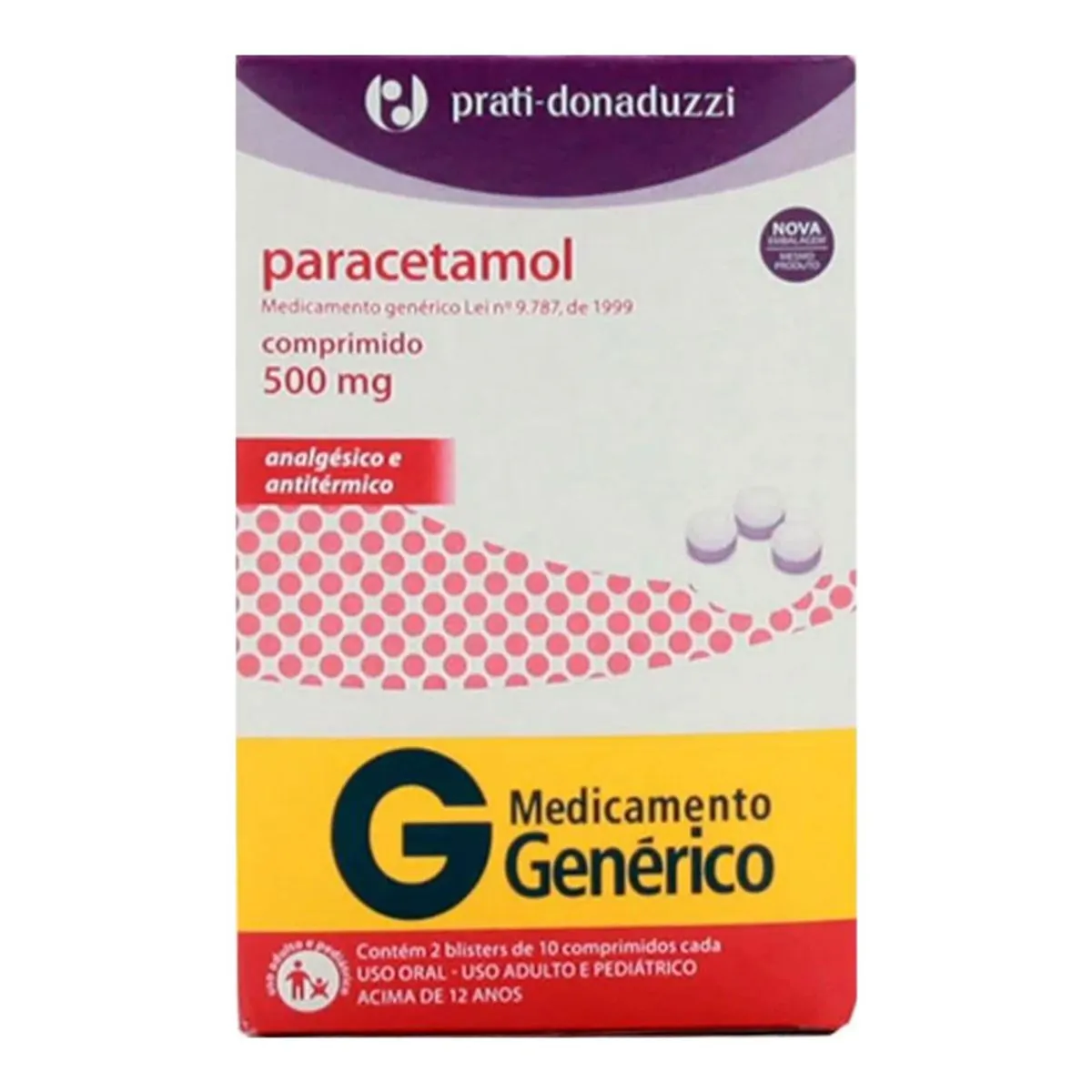 Paracetamol 500mg 20cp Gen Pr