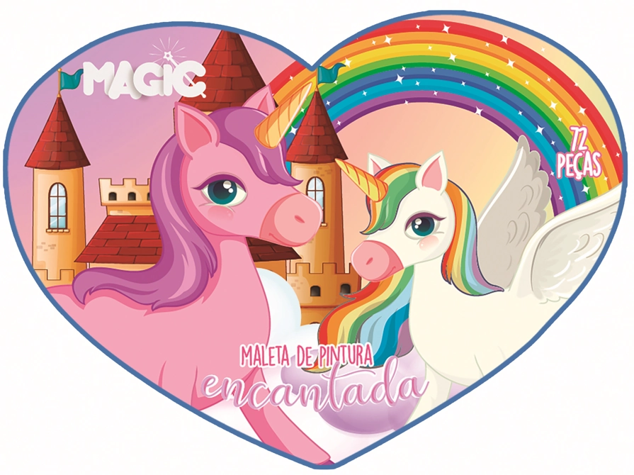 Kit Maleta Pintura Unicornio 72pcs 901485 Magic