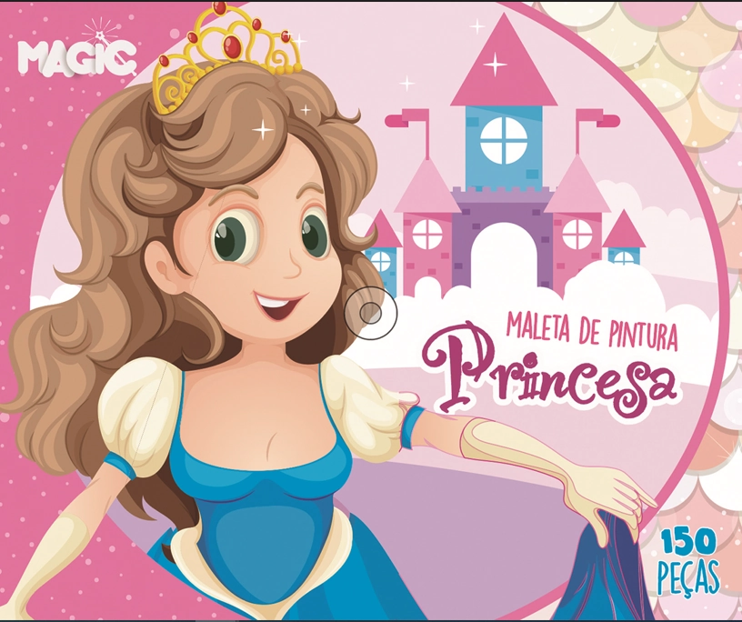 Kit Maleta Pintura Princesa 150pcs 901492 Magic