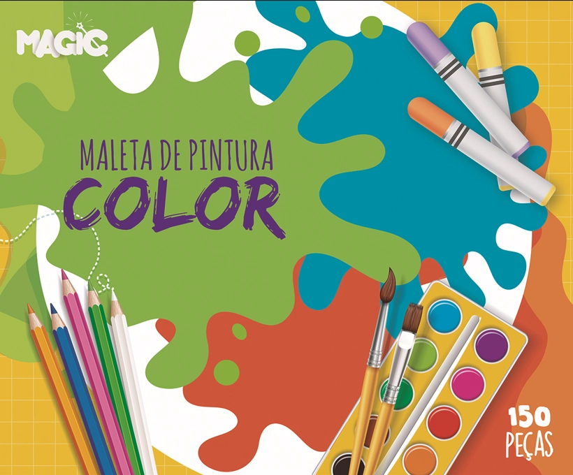 Kit Maleta Pintura Color 150pcs 901515 Magic
