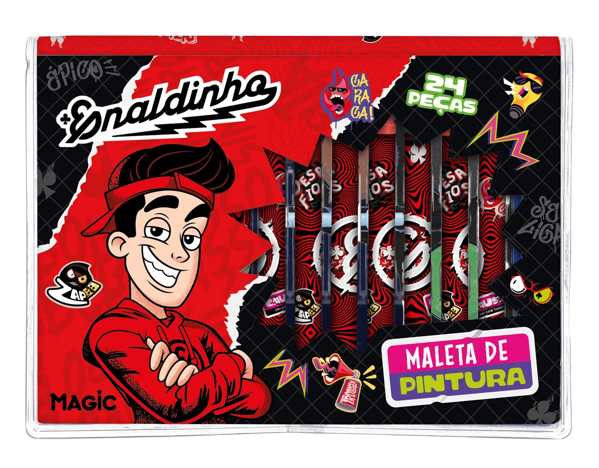 Kit Maleta Pintura Enaldinho 24pcs 7899550902888 Magic