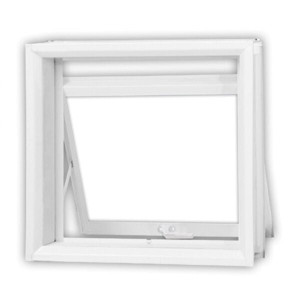 Janela De Aço Maxim-ar 50x50cm Minas Sul Mgm Branco