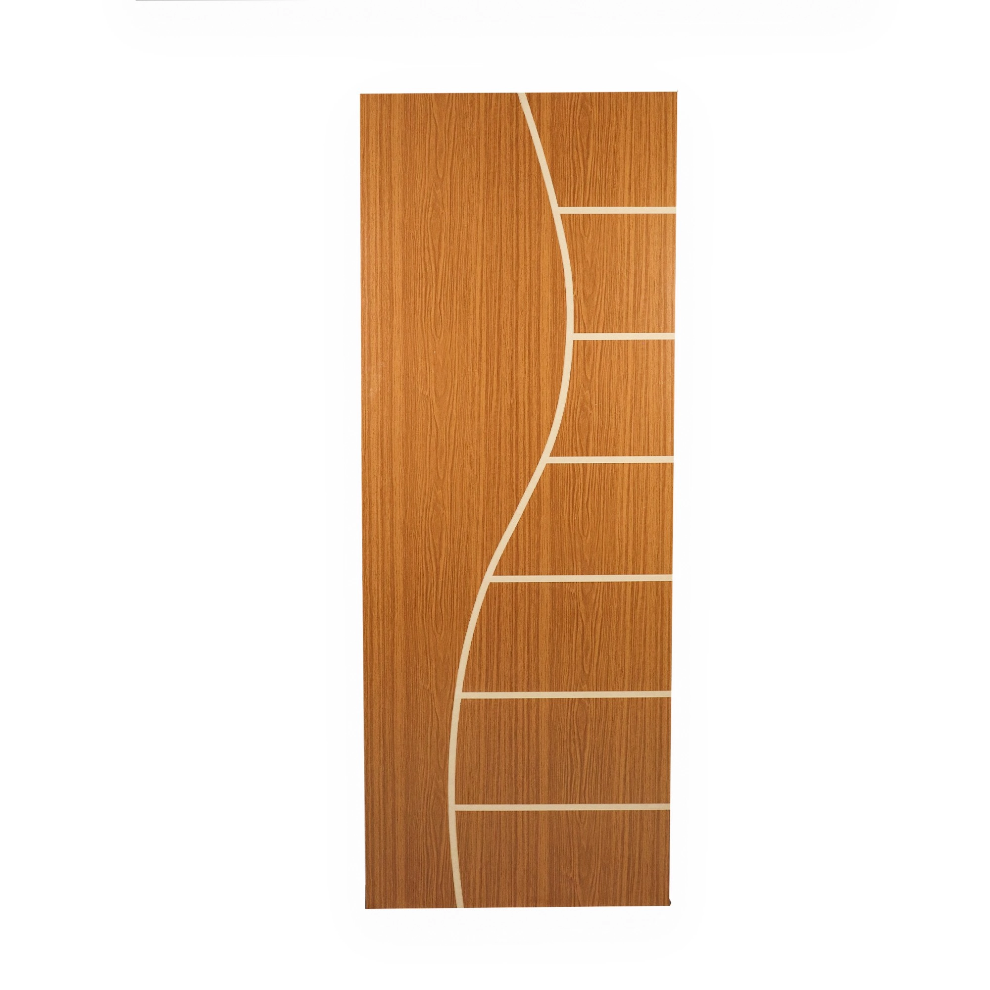 Folha De Porta Madeira Decorada 210x80cm Espessura 3,5cm Cantareira Mgm Mogno
