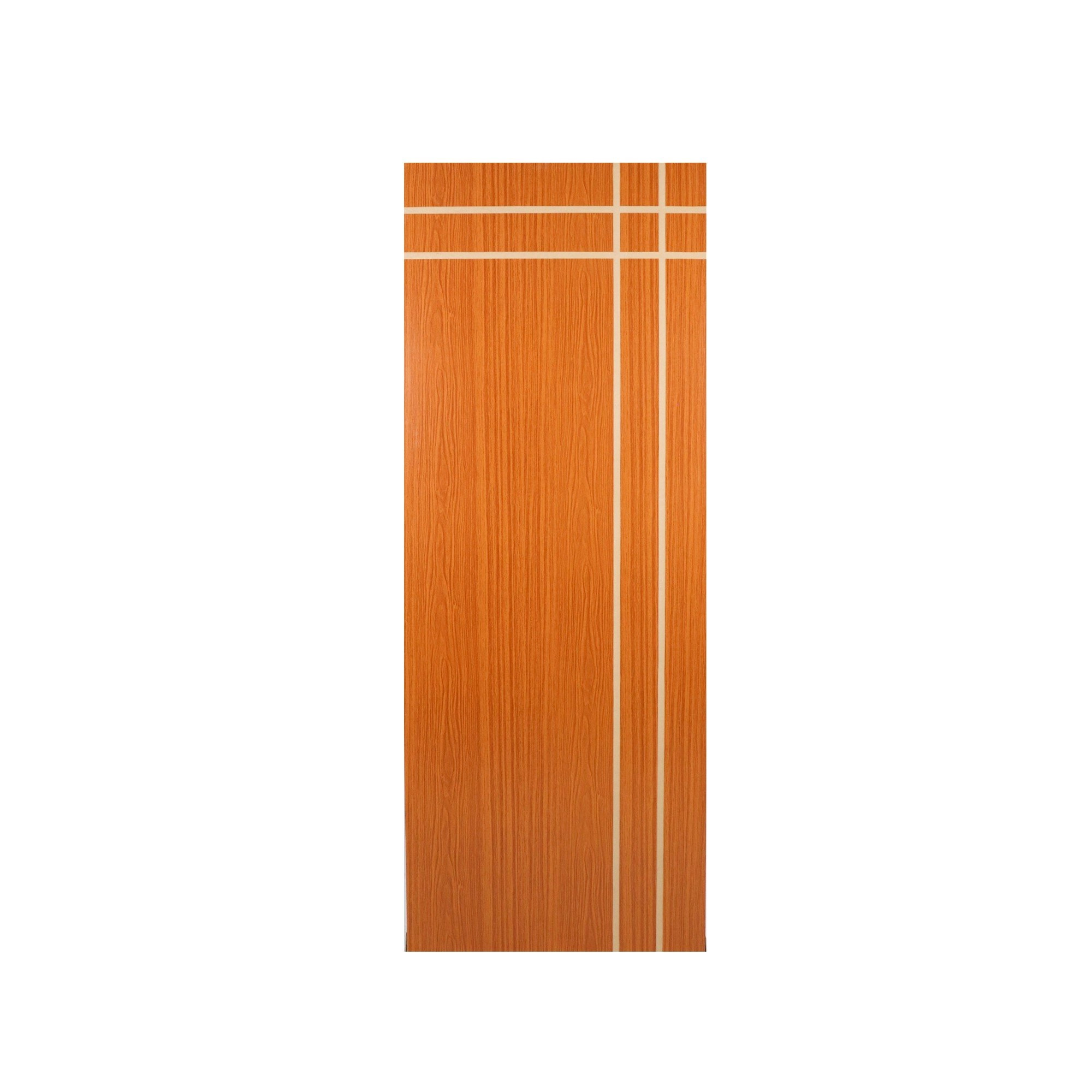 Folha De Porta Madeira Decorada 210x60cm Espessura 3,5cm Mantiqueira Mgm Mogno