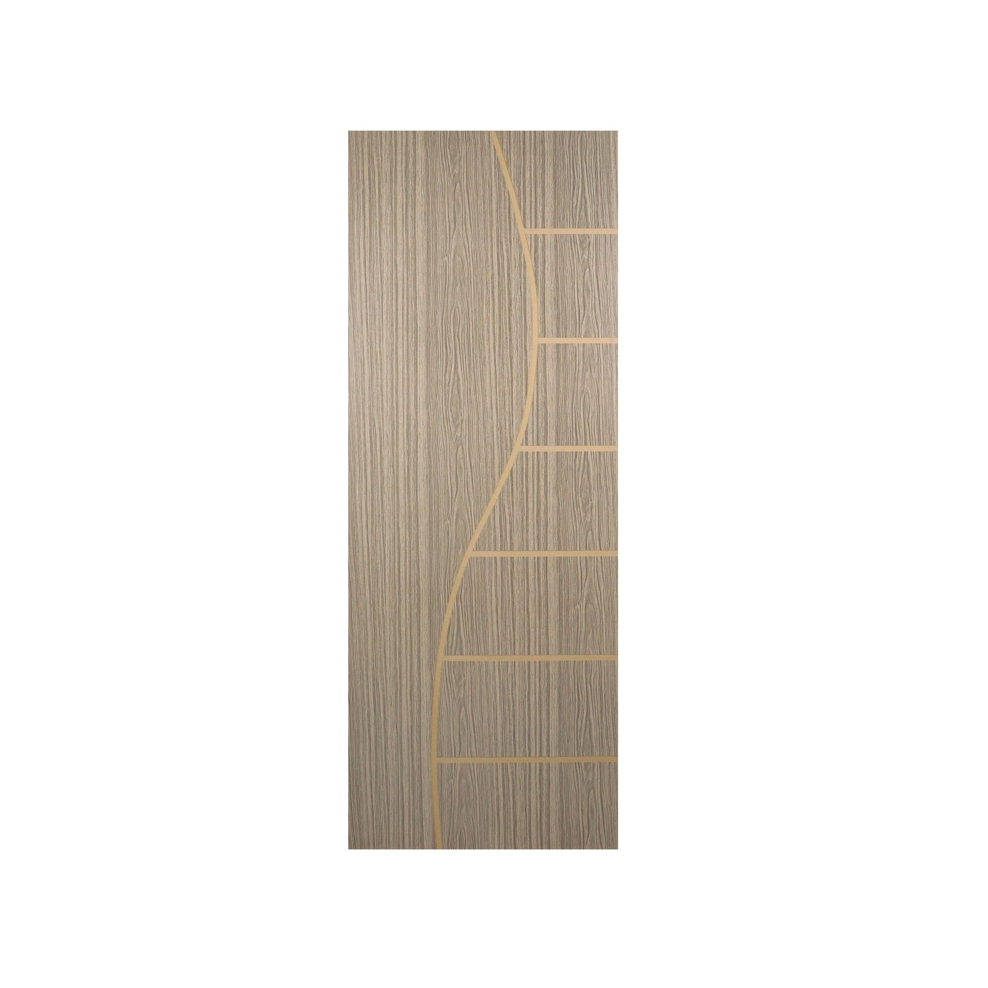Folha De Porta Madeira Decorada 210x70cm Espessura 3,5cm Cantareira Mgm Carvalho Alpha