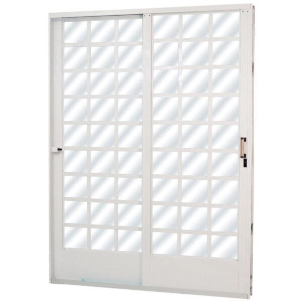 Porta De Aço De Correr 215x160cm Minas Sul Mgm Branco