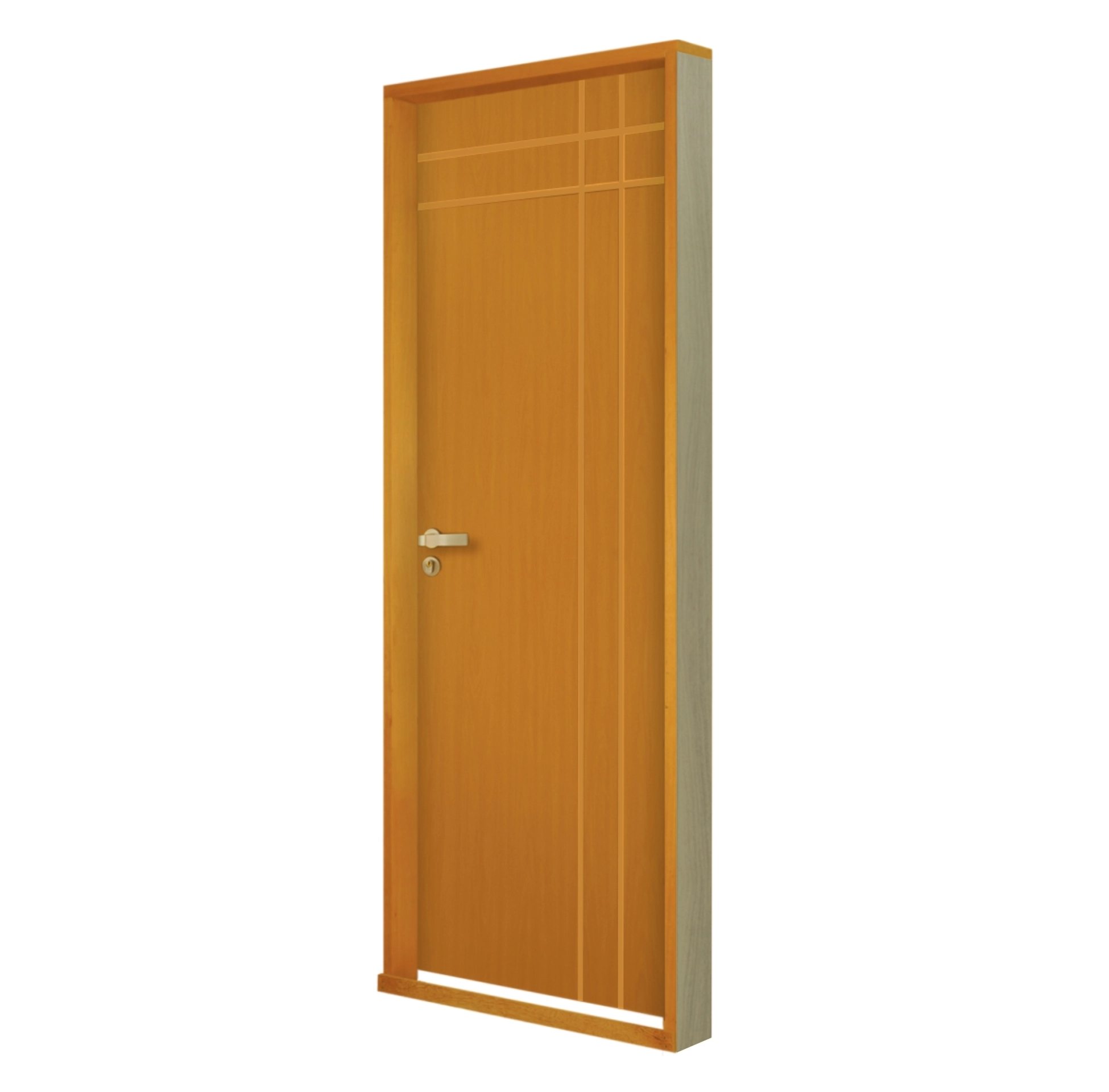 Kit Porta Madeira de Giro Direito 215x94cm Colméia com Batente Mantiqueira MGM