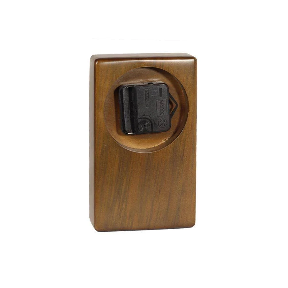 Relogio Mesa Madeira Nogueira Recouro Marrom 182049 Goods
