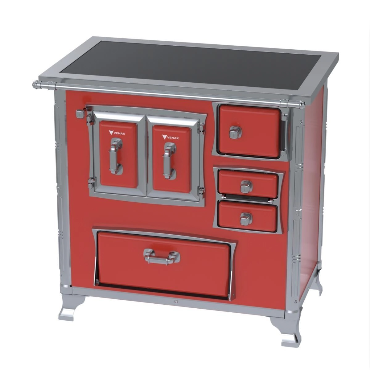 Fogao A Lenha Gii N 1 Gab Sec Xviii Premium Vermelho