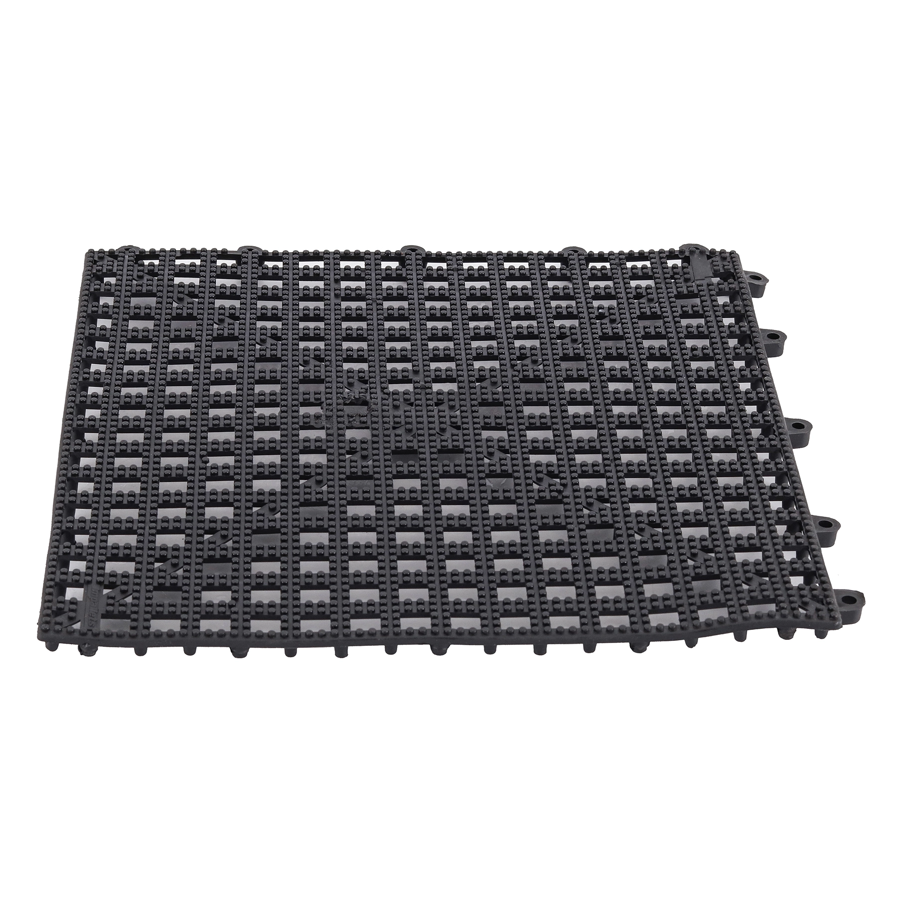 Estrado Flex 30x30x1,5cm Preto Plástico Impallets