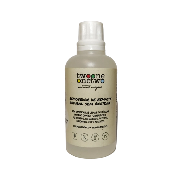 Removedor de Esmalte Sem Acetona Twoone Onetwo Natural Vegana