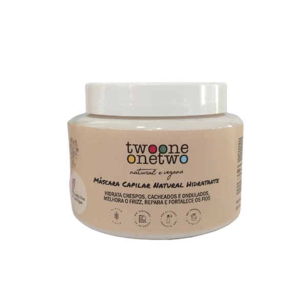 Máscara Capilar Natural Hidratante Cacho Terapia Chia e Linhaça Twoone Onetwo Natural Vegana