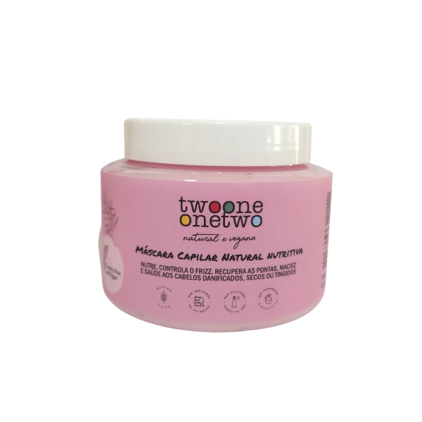 Máscara Capilar Natural Nutritiva Instant Repair Coco e Jojoba Twoone Onetwo Natural Vegana