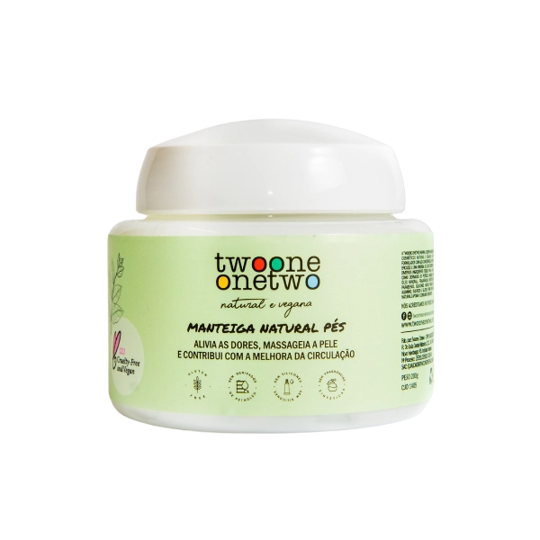 Creme Natural Pernas e Pés Twoone Hortelã e Alecrim Onetwo Natural Vegana